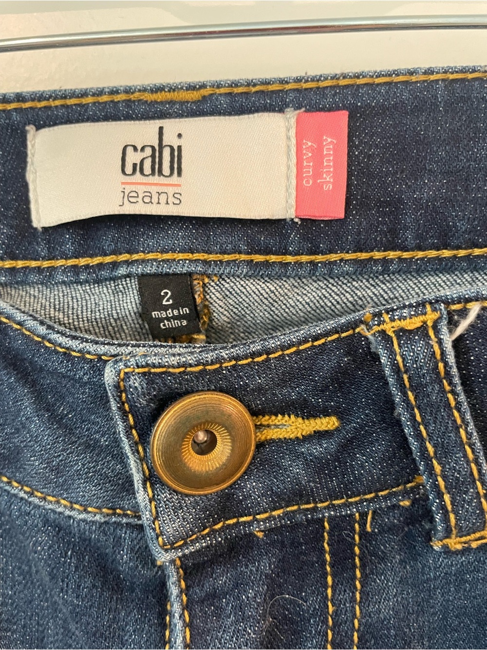 CAbi Jeans Curvy Skinny Women's Dark Blue Denim Jeans